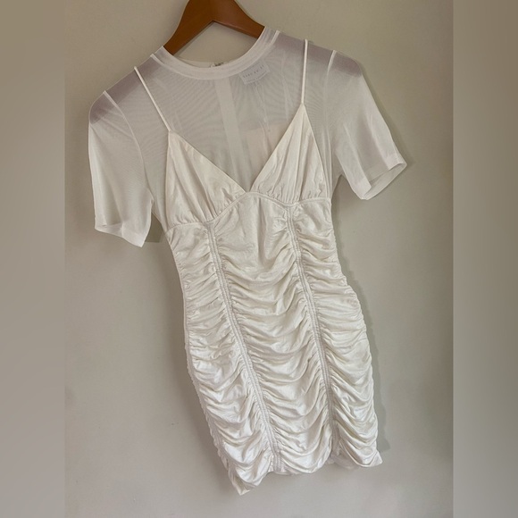 SABO Skirt-NWT Australian designed off white lined rayon/spandex mini Small/4. - Picture 12 of 17